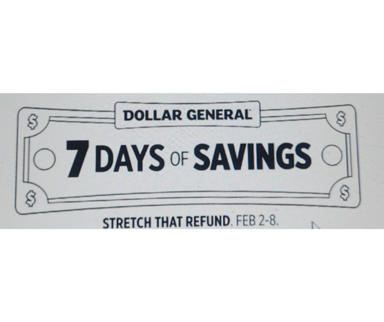 Dollar General: Stretch That Refund Sale (02/02 – 02/08)